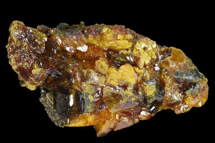 Orpiment Crystal Cluster on Pyrite - Peru #133124